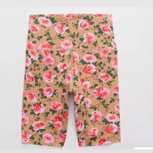 AERIE OFFLINE NWOT BIKER SHORTS GOALS FLORAL
